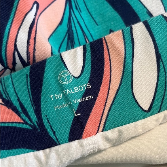 T by Talbots Multicolor Tropical Print Cotton Skort - Picture 14 of 15